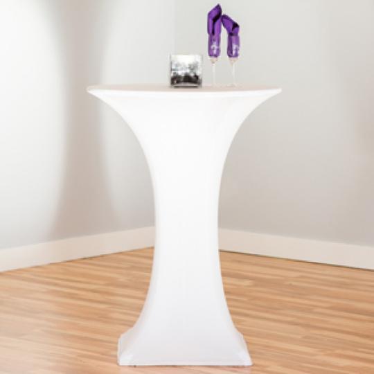 White Cocktail Table Cover